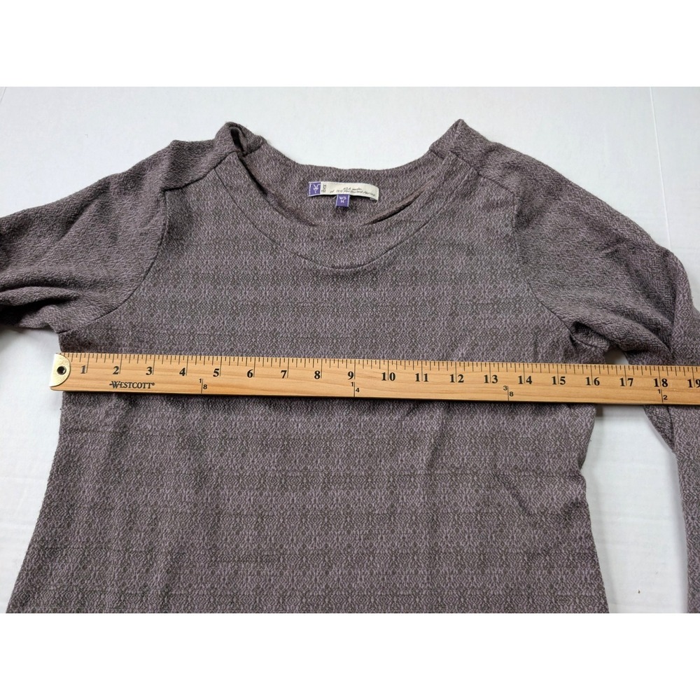 Ibex Merino Wool Womens Medium Purple Pattern Base Layer Long‎ Sleeve - Picture 3 of 9